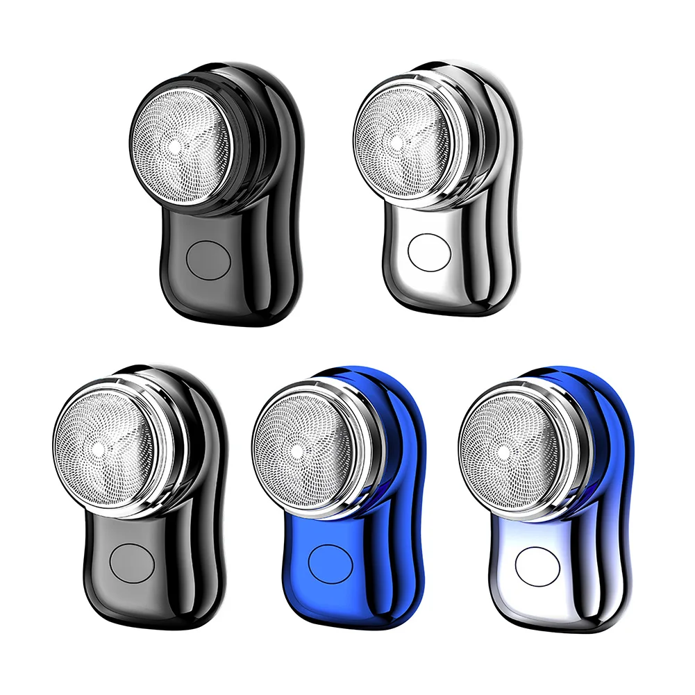 미니 USB 충전식 휴대용 전기 수염 면도기, 가정용 호텔 여행용 경량 저소음 액세서리