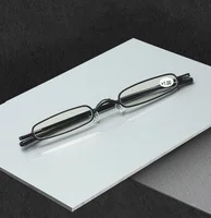 New Design Mini Superthin Reading Glasses Women Men Rectangle Full-rim Reading Glasses +0.75 +1 +1.25 +1.5 +1.75 +2 +2.25 to +4 2