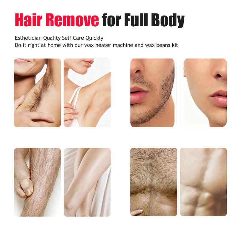 Hair Removal Wax 500ml Big Size Waxing Machine Brazilian Hard Waxing Wax Beans