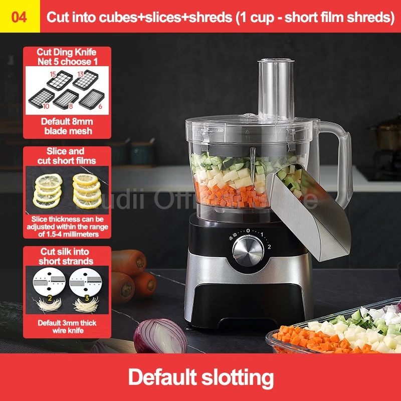 آلة تقطيع الخضراوات الكهربائية 600 واط متعددة الوظ...