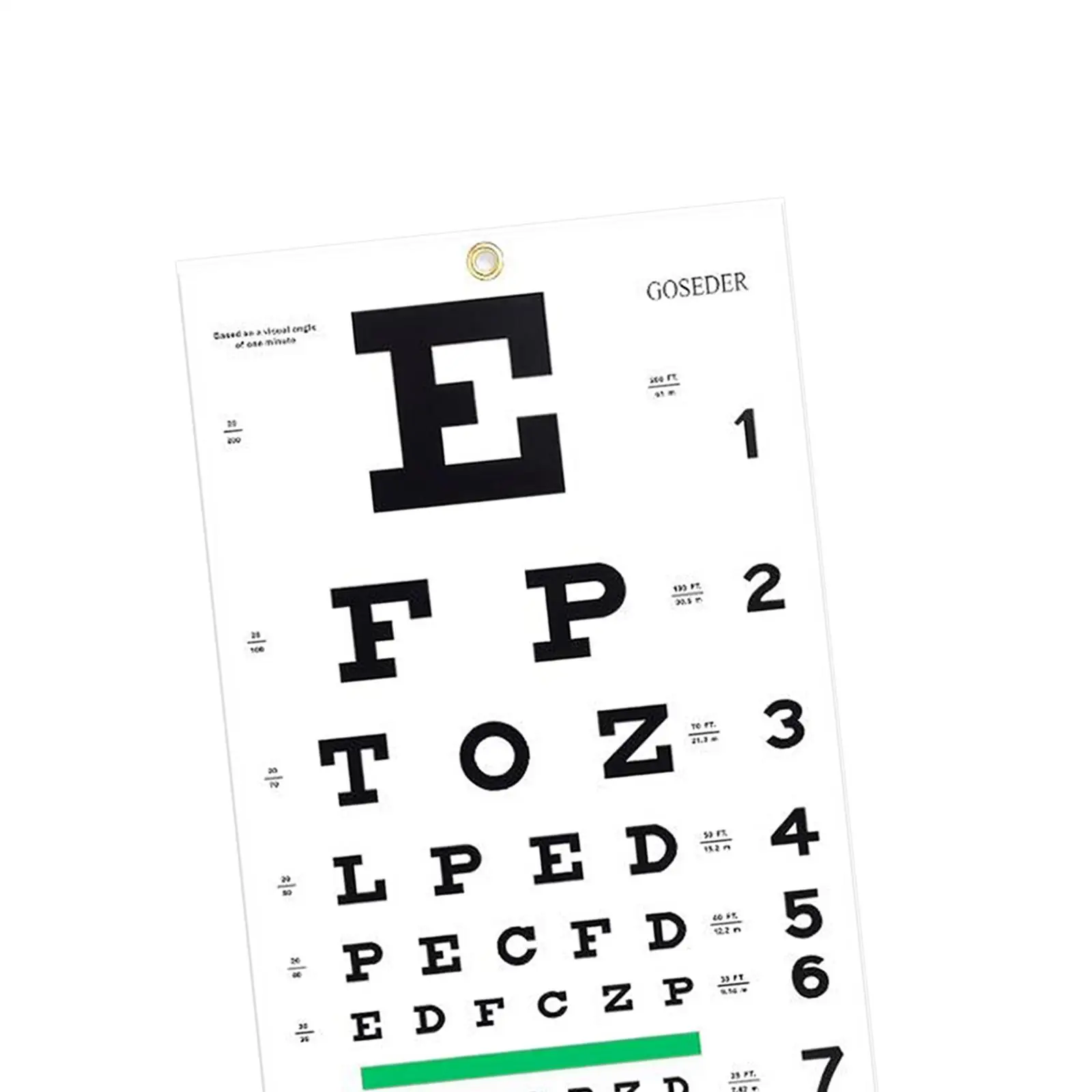 Eye Chart Visual Acuity Chart 22.05inchx10.63inch Eye Testing for School Doctor's Office Physical Examination Center Home eye chart wall decor