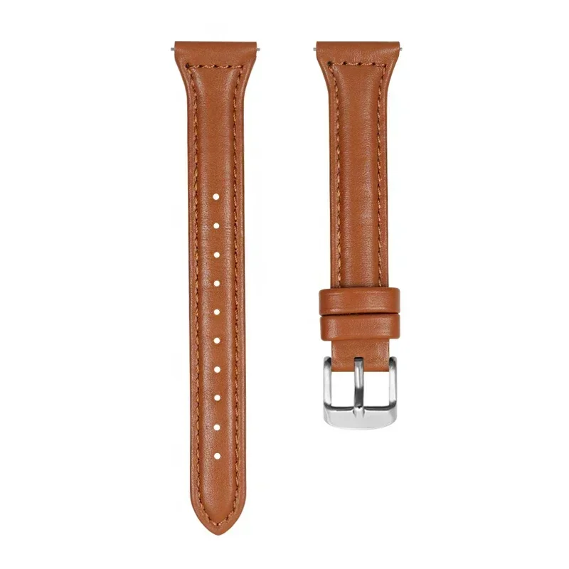 Slim Leather Sport Bracelet, Universal 20mm/22mm Strap