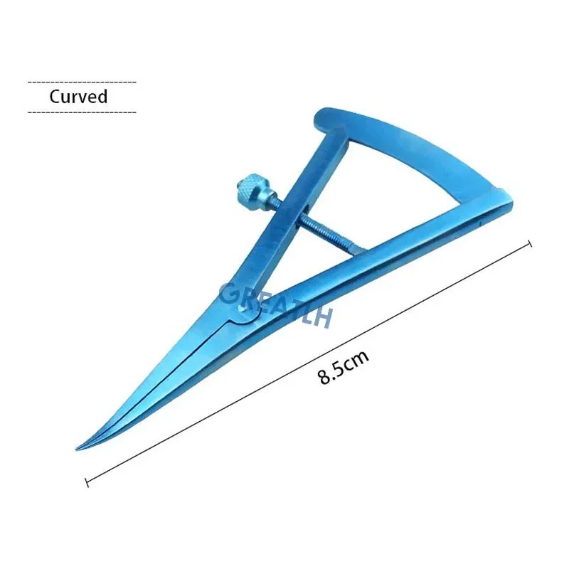 Veterinary Surgical Instruments Ophthalmic Microsurgical Scissors Ophthalmic Castroviejo Caliper Eyelid Calipers Titanium/stainles Steel Veterinary Eye Instrument
