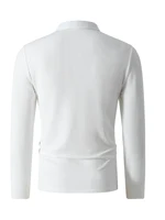 Nouvelle Collection Printemps – Polo Homme Luxe Léger, Style Décontracté et Affaires, Rayé, Tendance Rétro, Manches Longues, Idéal pour l'Extérieur 2