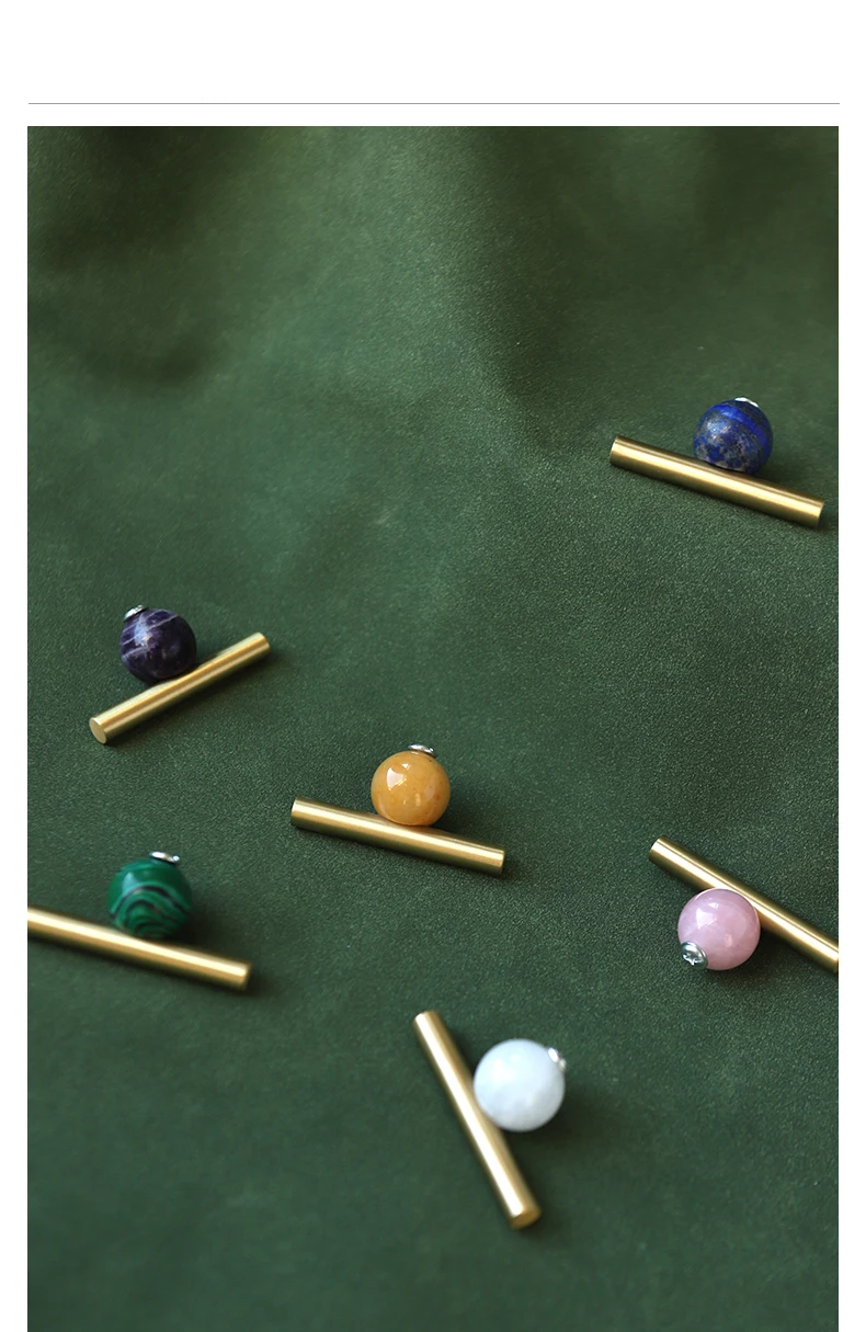 Cristal Natural e Latão Móveis Alças, Maçanetas