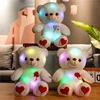 1Pcs Toys for Children Plush Light Bear Toy Tool Soft Present Birthday Gift Light LED Stuffed Animals Plush Toy Colorful Glowing 1