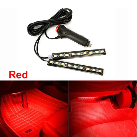 Interior LED Foot Sole Decoration Light Strip for Toyota Camry Corolla RAV4 Yaris Highlander/Land Cruiser/PRADO Vios Vitz