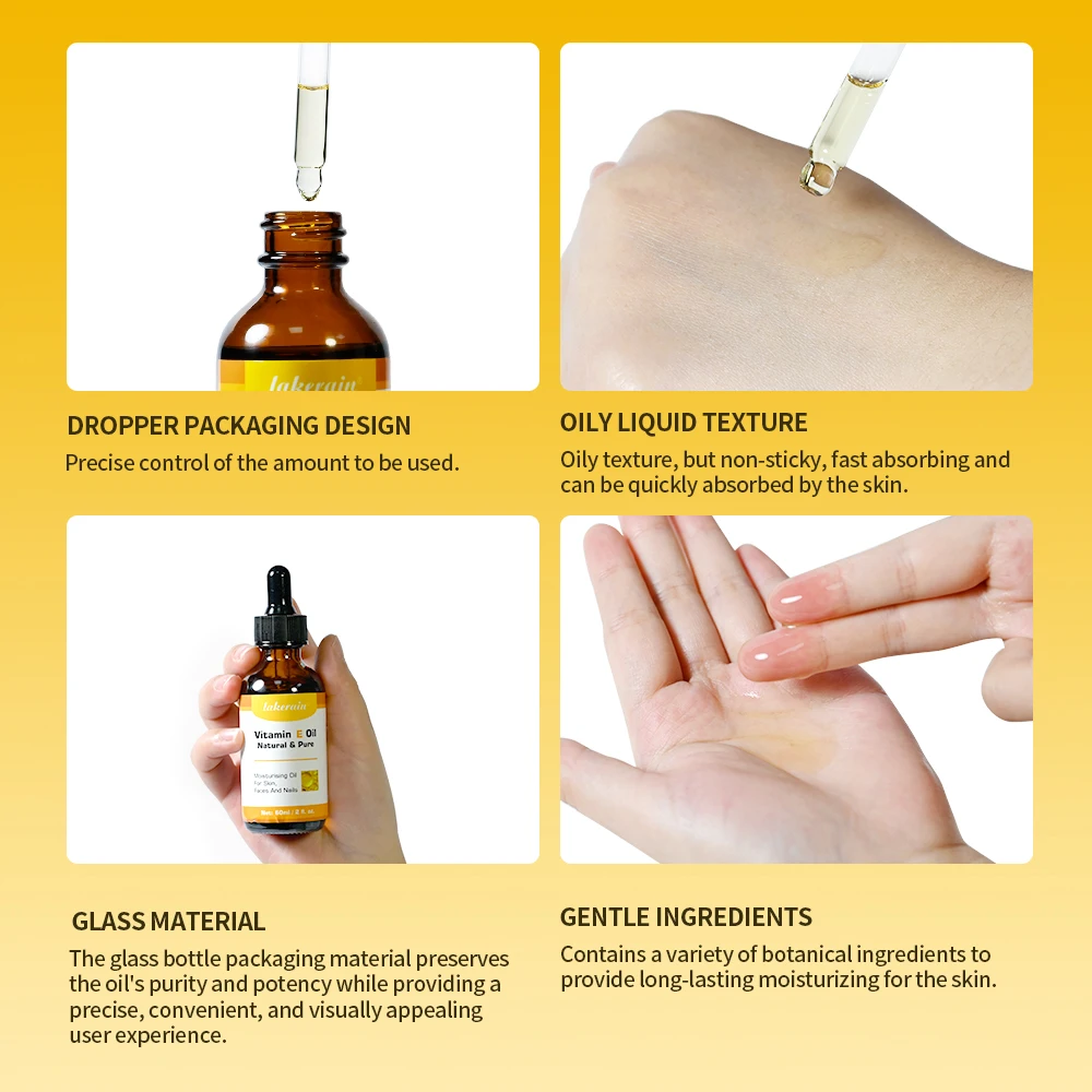 Vitamin E Oil Blend Natural Hexane Free Provides Intense Moisturization And antioxidant For Scars Skin Face &Full Body 4