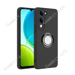 Funda de teléfono suave con protección mejorada y soporte de anillo en la parte trasera, 6.74