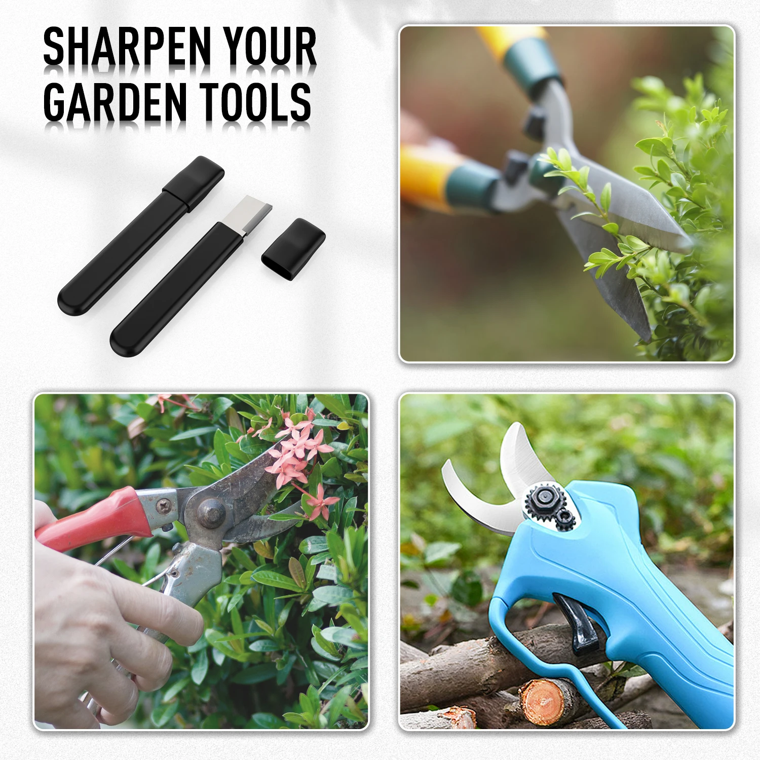 Scissors Axes Pruners Hatchets Sharpener Hand Held Knife and Scissor Sharpener Garden Outdoor Sharpening Tool NUOTEN Brand knife sharpener razor knife sharpener