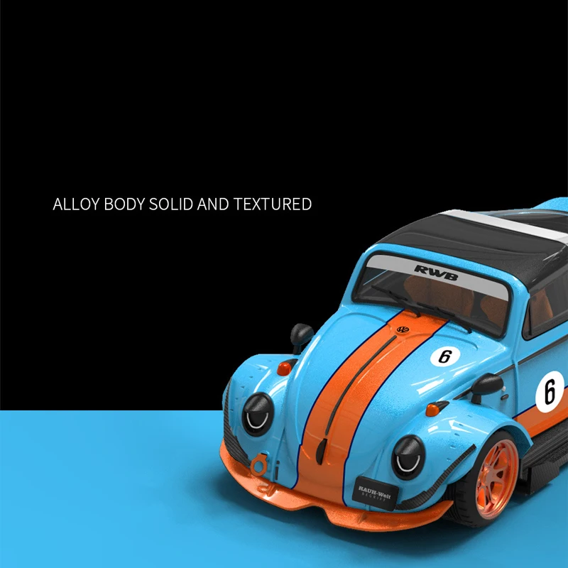 Time Micro & Moreart 1:64 RWB Retro Vintage Car Diecast Alloy Car Model Metal Chassis Acrylic Display Collection Ornaments Gift 4