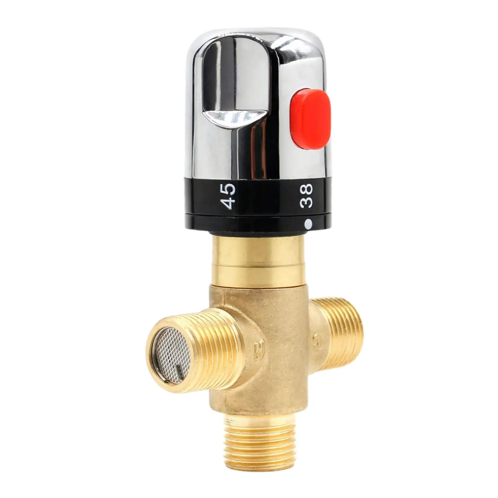 Brass Thermostatic Mixing Temperature Control G1/2 Home Improvement Hot