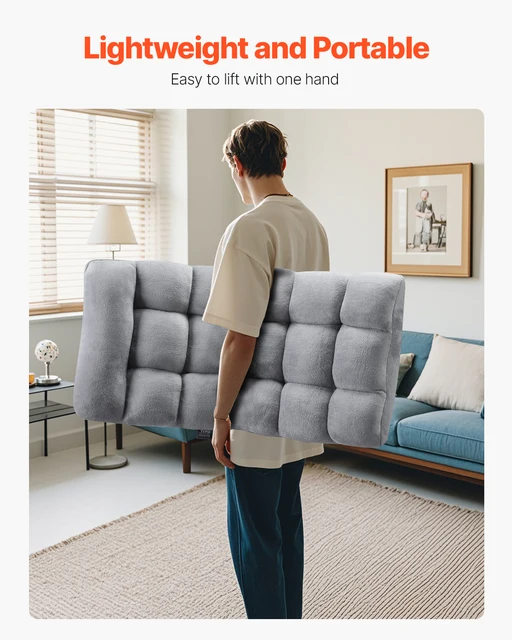 SucceBuy Floor Chair Recycled Foam Folding Sofa Chair Multifunctional Floor Chair with Back Support Ideal for Sleeping Reading