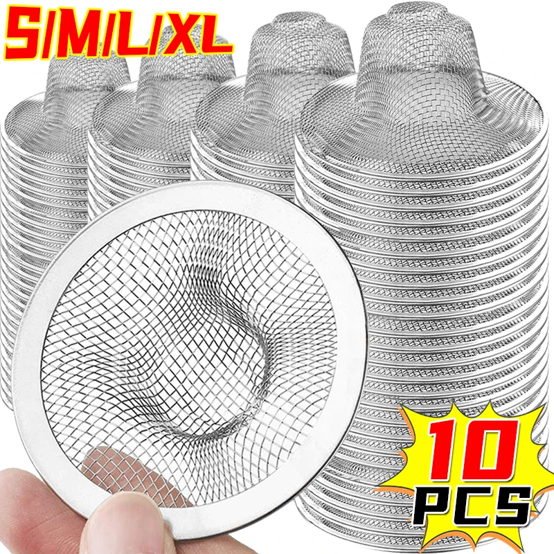 10/1x Stainless Steel Sink Filter Kitchen Bathroom Floor Drain Mesh Filters Drain Basket Waste Screen Hole Trap Strainer Stopper 10/1x Stainless Steel Sink Filter Kitchen Bathroom Floor Drain Mesh Filters Drain Basket Waste Screen Hole Trap Strainer Stopper
