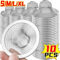 10/1x Stainless Steel Sink Filter Kitchen Bathroom Floor Drain Mesh Filters Drain Basket Waste Screen Hole Trap Strainer Stopper 1