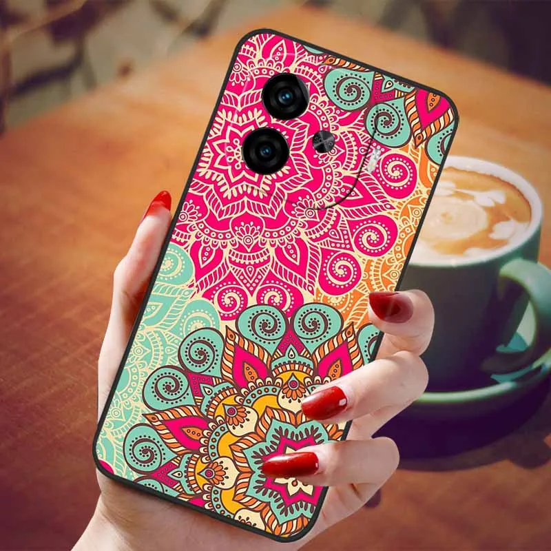 Soft Silicone Fashion Marble Shockproof Case - TPU Bumper Cover, 6.78