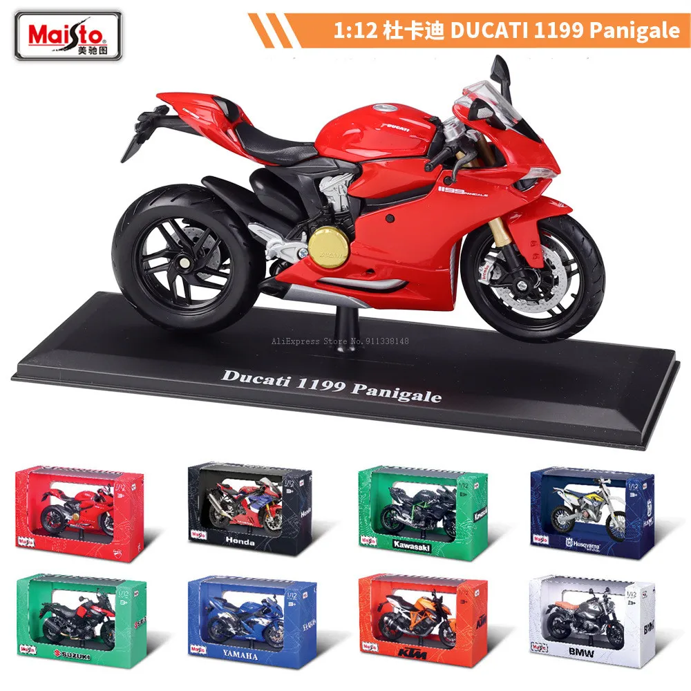 Maisto 1:12 4S shop special edition color box Ducati 1199 Panigale  alloy motorcycle model static car model collection toy gift