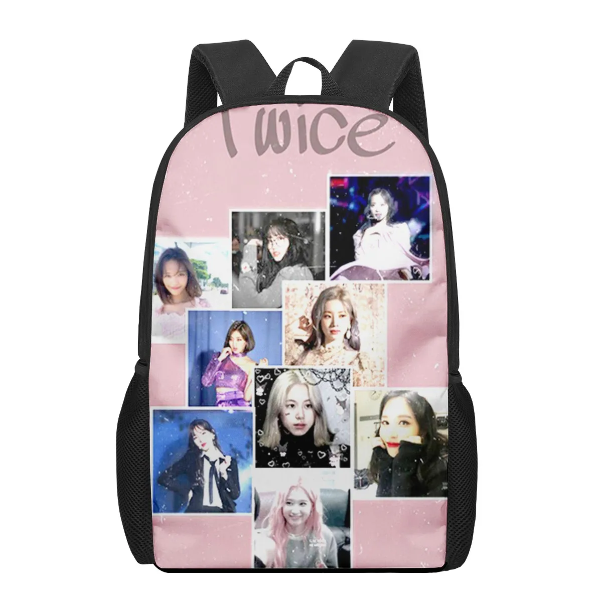 TWICE Children School Bag for Toddler Printing Kid's Backpack Schoolbag Shoulder Bag Boys Girls Book Bags Mochila infantil