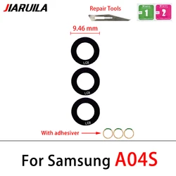 Premium Rear Camera Glass Lens with Adhesive Sticker (A04S)