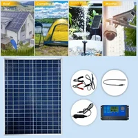 Kit de panneaux solaires 1000W /500WS, panneau solaire 12V, contrôleur 100A, Port USB, chargeur de batterie solaire Portable pour Camping en plein air, RV Mobile 5