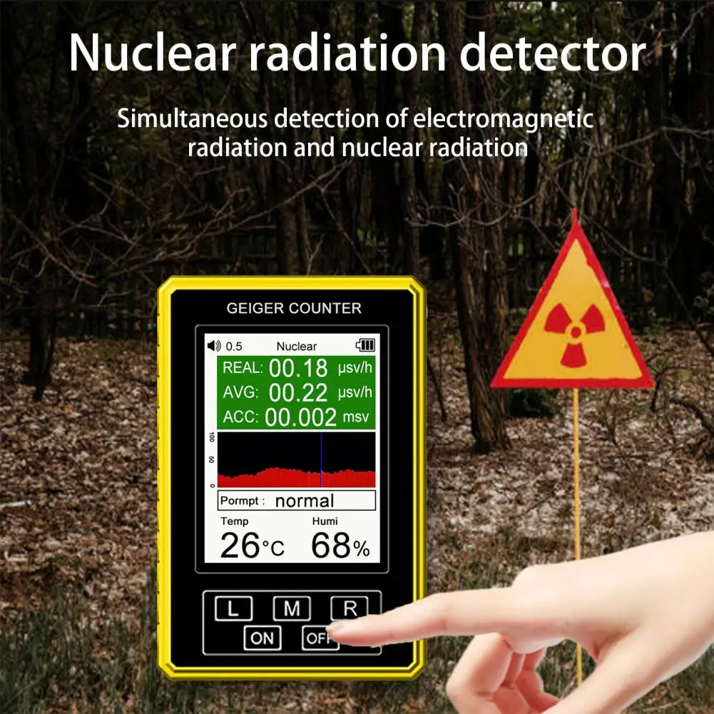 

1 Set Durable High Strength Geiger Detector Wide Measuring Range Betas Gamma X-rays Radioactive Detector Ensure Safety