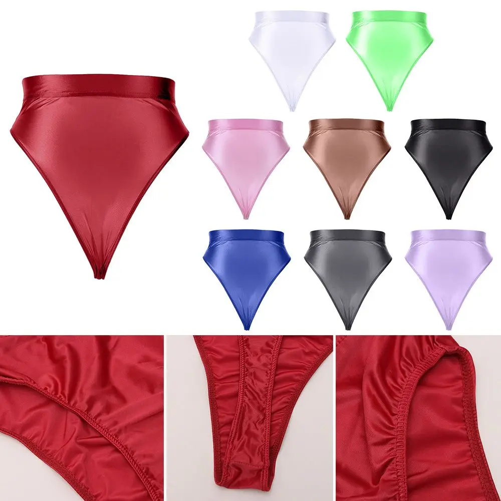 LargeSizeGlossSatinSexyUltrathinDanceWearWomenPantiesHighWaistGstring.jpg