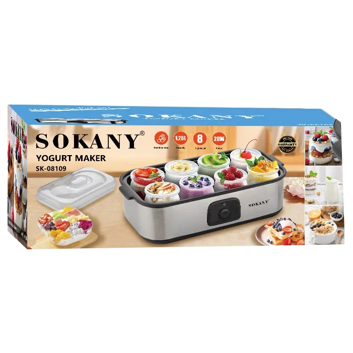 Appliances Yogurt Processing Lifestyle Appliances Home Kitchen Stainless Steel 8 Cups Yogurt Maker Machine