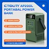 CTOLITY AP200 Portable Power Bank 192Wh 200W LiFePO4 Battery 3000+ Cycle PD3.1 140W Ultra Fast Charging  LED DC Solar 150W PC 2