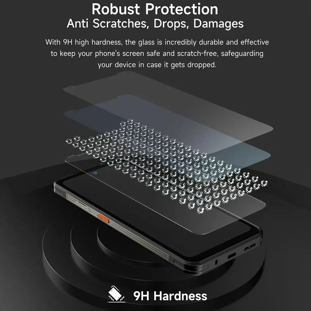 For Ulefone Armor 21 2pcs / Pack Ulefone 9H HD Anti Fingerprint Tempered Glass Screen Protector