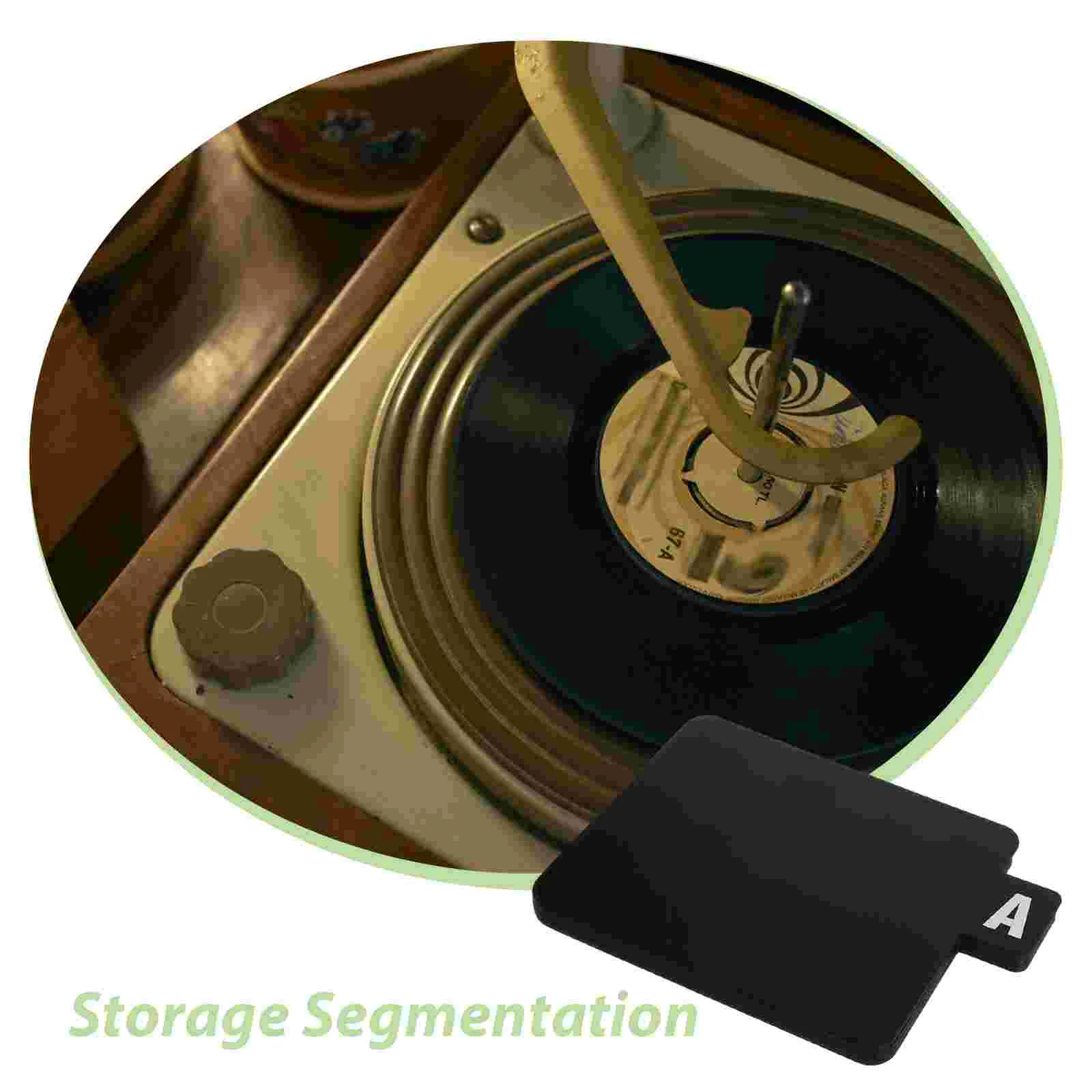 Vinyl Record Divider Aluminum Wax Strips Braces Album Organizer Alphabetical File Dividers Tabs Hard Disk
