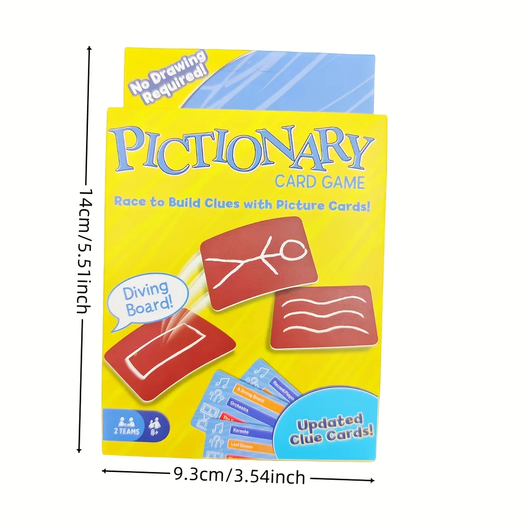Pictionary, Card Game, Board Game, Suitable for Gifts (Slight Color Difference in Color) 5
