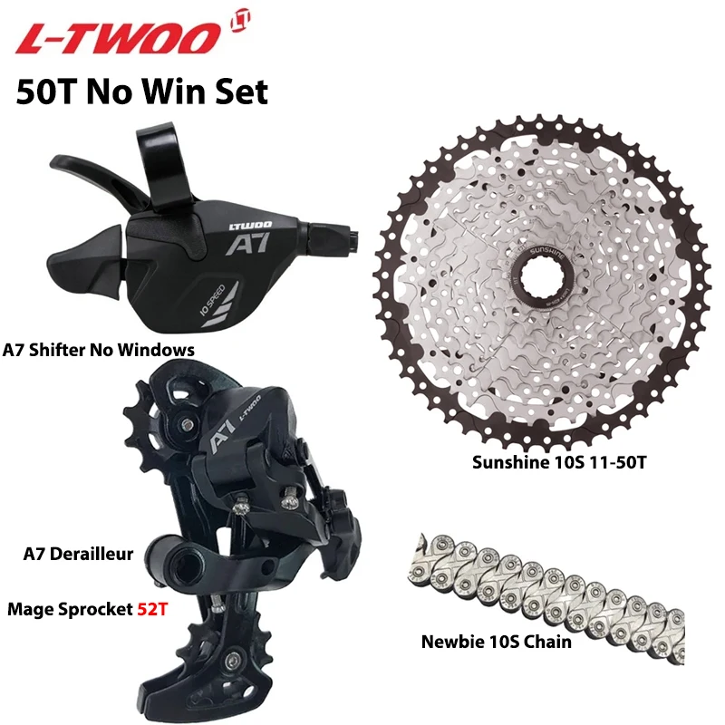 LTWOO A7 1X10S Groupset 10 Speed Shift Lever Derailleur SUNSHINE Cassette 36T 42
