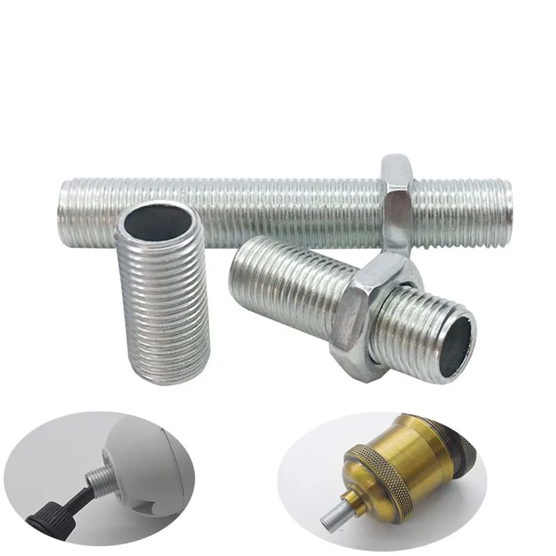 LED Lamp Accessories Thread Adapter Hollow Tube Nut 10PCS M10 Dental Tube Hollow Threaded Rod Led Lamp Head Link Fixed Base Support Rod Lighting Accessories Screws
