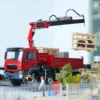 RTR LESU 8X8 1/14 RC Hydraulic Crane Truck Dumper 2-speed Car Model PL18EV Remote Control Vehicle Tipper with Lights Sounds Toys 1