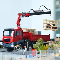 RTR LESU 8X8 1/14 RC Hydraulic Crane Truck Dumper 2-speed Car Model PL18EV Remote Control Vehicle Tipper with Lights Sounds Toys 1
