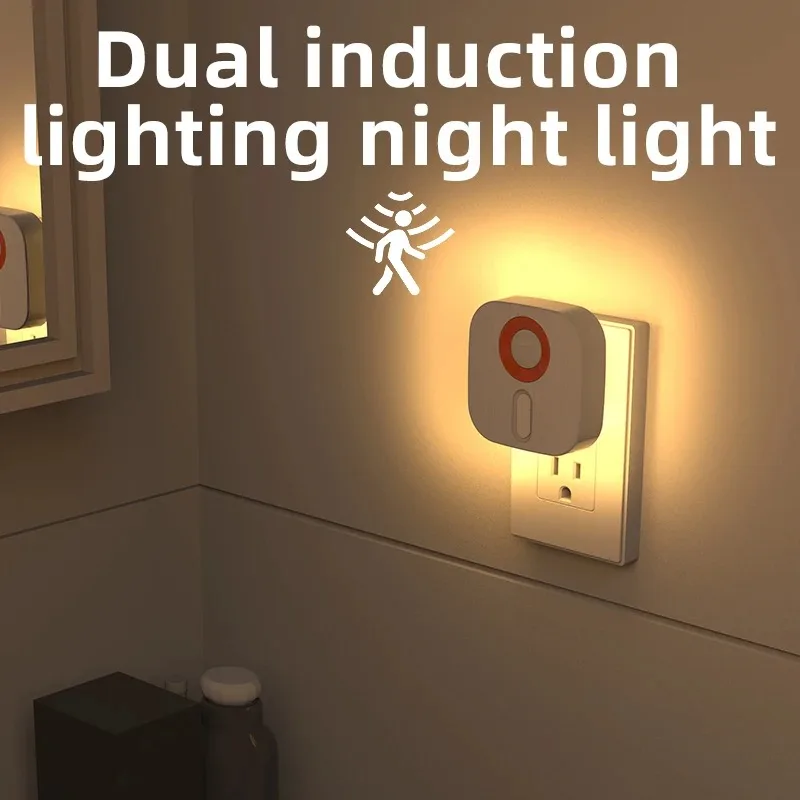 RGB Color LED Ambient Wall Lamp EU Socket Motion Sensor Night Light for Bathroom Corridor Staircase Bedroom Study Energy-Saving