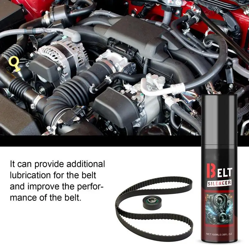 Auto Belt Dressing Spray 100ml Prolongs Belt Life Engine Silencer