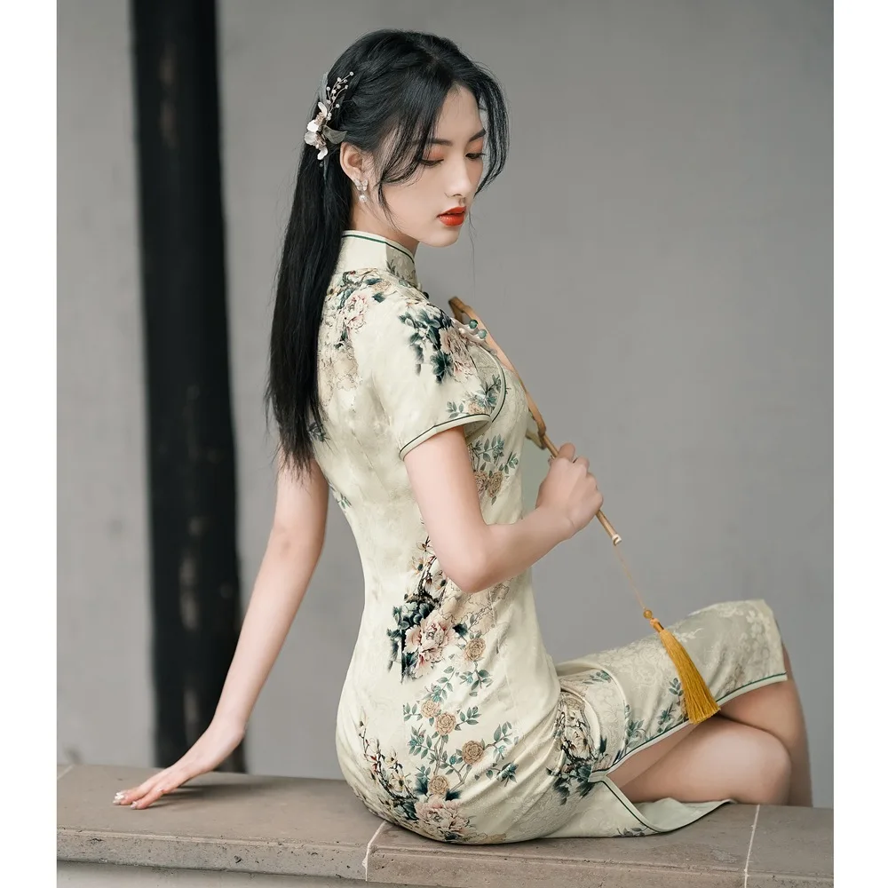 double ball bearing three phase eight wire inner rotor brushless motor dc14 4v power tool motor 2023 Cheongsam Summer New Ice Silk Qipao Dress Three Quarter Sleeves Long Modified Side Eight-Button Traditional Chinese Style