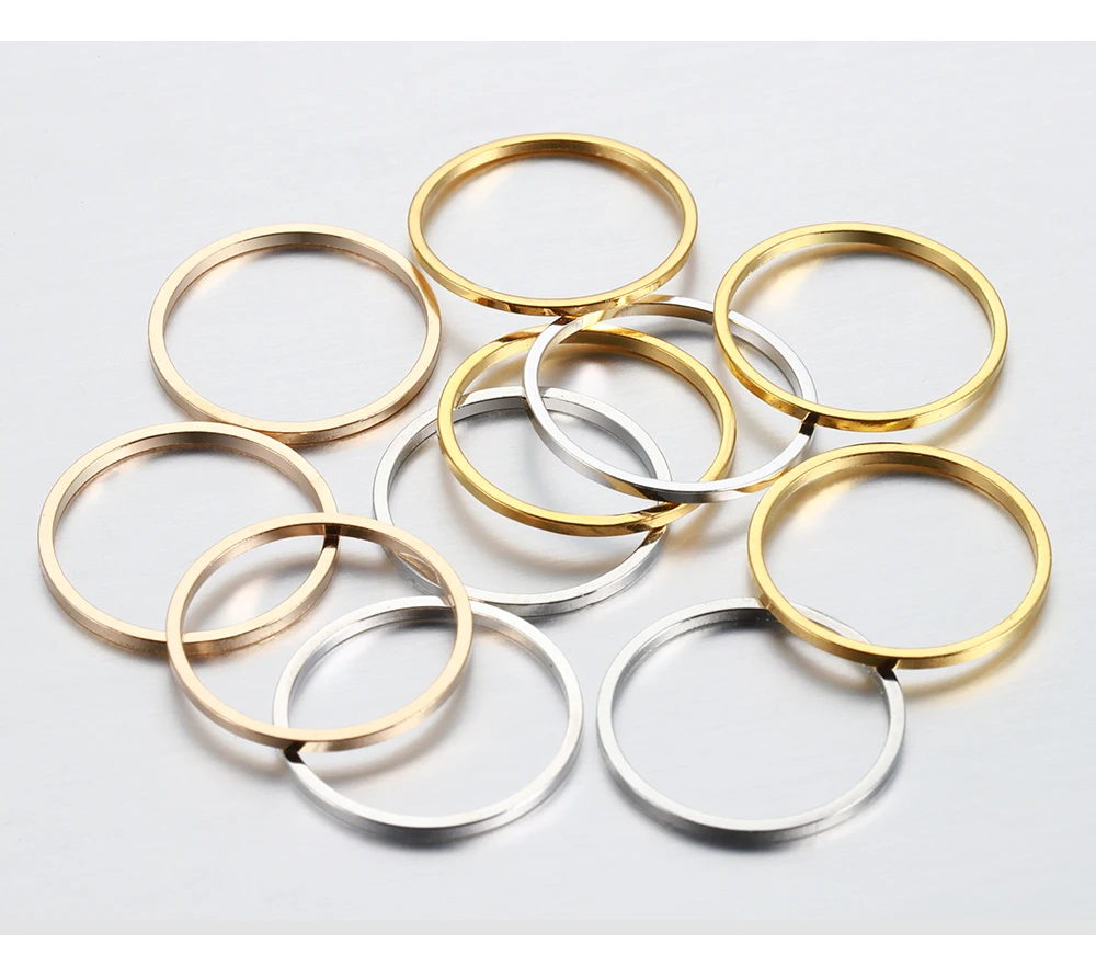 20–50 Stück Ohrringe zur Herstellung von 8–40 mm, Creolen, Ohrringdrähte, Verbinder, geschlossene Kreisringe für DIY-Anhänger, Schmuckherstellung, Zubehör – Detail 5