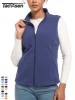 TACVASEN Autumn Winter Soft Warm Vest Womens Fashion Fleece Sleeveless Jacket Lightweight Outdoor Casual Zipper Front Waistcoat 1
