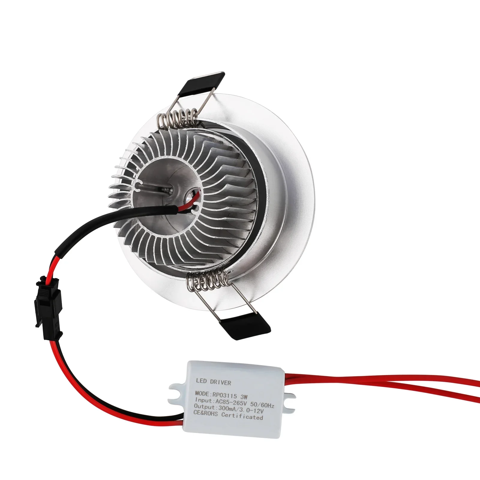 Description Picture 6 of item3W Recessed LED Downlight 12V 24V Round LED Ceiling Light Colorful LED Spotlight 120 Degree Lighting LED Panel Light for Home