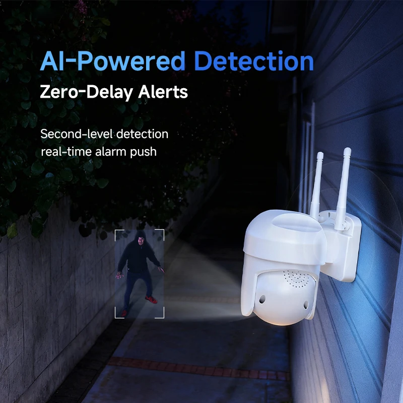 8MP 4K Speed Dome Auto Tracking PTZ Camera Outdoor Wireless WiFi IP Cam with 5MP Option Smart Home CCTV Surveillance Monitor 5