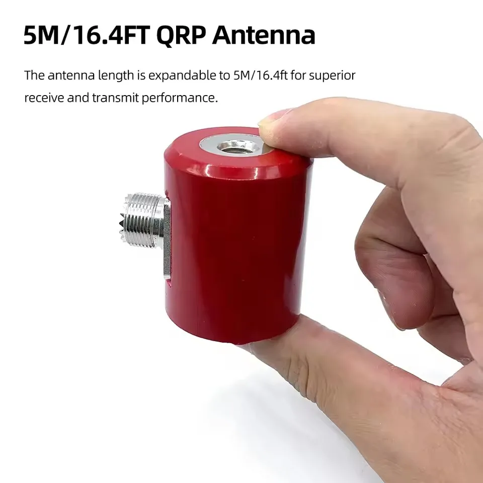 5M/16.4 FT QRP Antenna 14M-30MHz 300W HF Antenna Stainless Steel 1/4 Wavelength