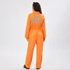 Family Matching Jail Costumes Letter Print Long Sleeve Prison Jumpsuit For Adults Kids Role-Playing Party Cosplay Long Romper 4