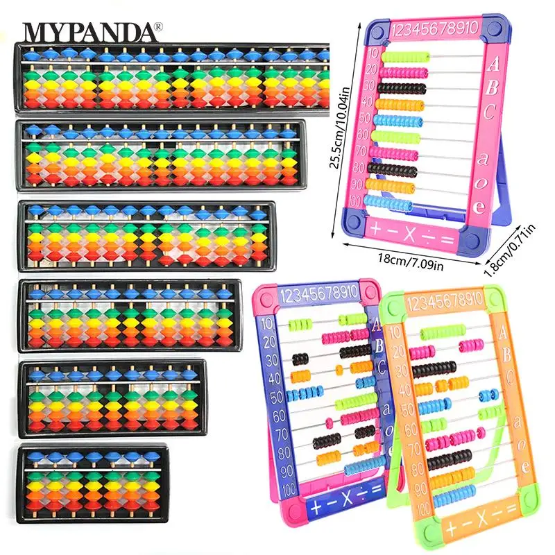 1Pcs Colorful Plastic Abacus Math Toy Educational Counting Toys For Children Counting Sticks Preschool Learning Toy