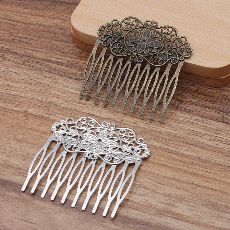 Hair Accessory Hair Clip Hair Comb Hair Headdress Bridal Headwear Hair Band Crown 1pc 55x60mm 10 Teeth Flowers Flamenco Comb Hair Clip For Women