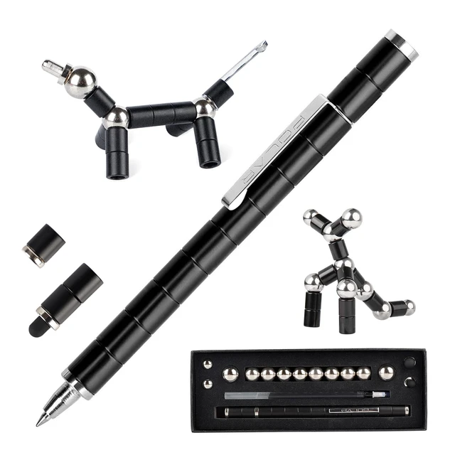 Fidget Pen,multifunctional Deformable Magnet Writing Pen,decompression  Magnetic Metal Pen,eliminate Pressure Fidget Toy Gift For Kids Or Friends