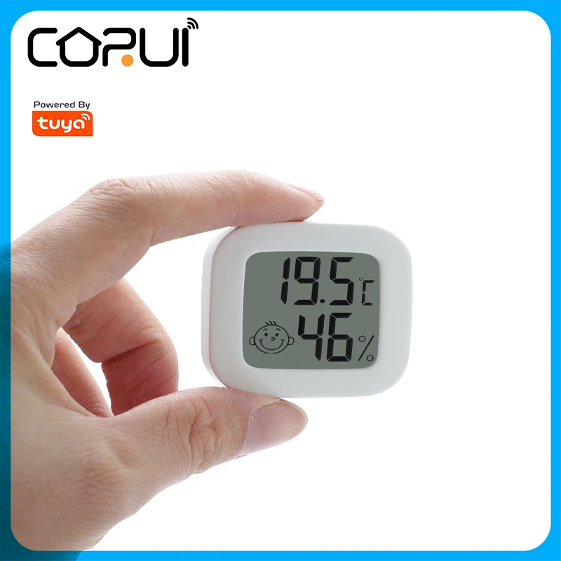 

CoRui Temperature Sensor Tuya Bluetooth Smart Thermometer Sensor Mobile Phone Wireless Automatic Control Temperature Sensor