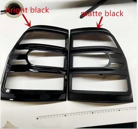V97 Rear Lights Chrome or Black Frame for Pajero Tail Lamp Cover for Montero Warning Light Protector Shogun 2 Pieces