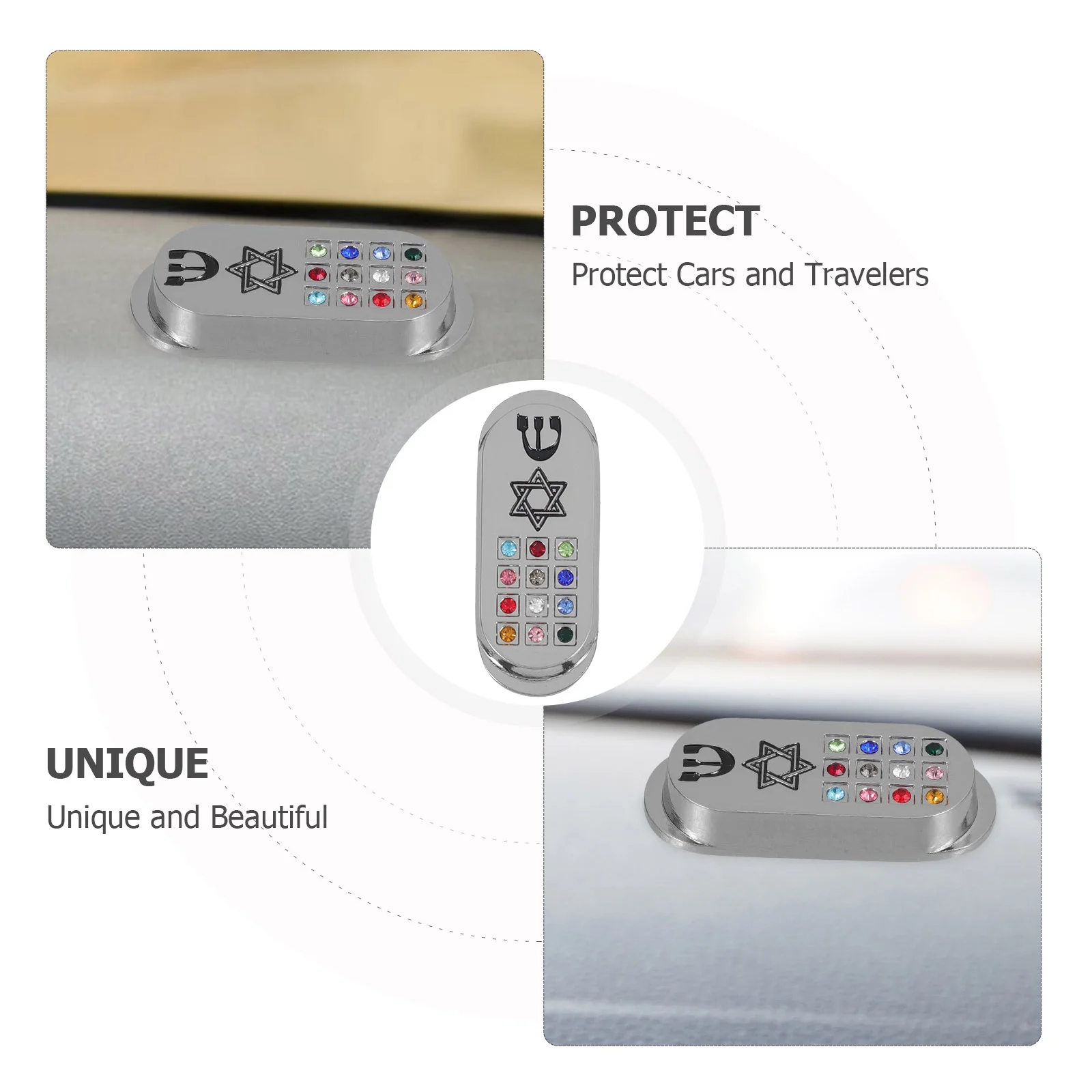 Metal Mezuzah Judaica Car Mezuza Metal Mezuza Plaque Religious Mezuzah Metal Mezuzah With Scroll Travel Mezuzah 2